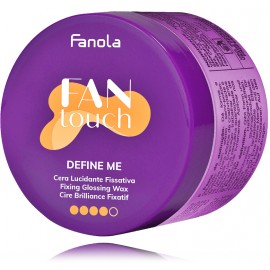 Fanola Fan Touch Define Me Fixing Glossing Wax stiprios fiksacijos spindesio suteikiantis formavimo vaškas plaukams