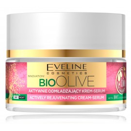 Eveline Bio Olive Actively Rejuvenating Cream-Serum aktyviai jauninantis kremas-serumas veidui