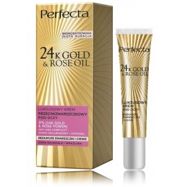 Perfecta 24K Gold & Rose Oil крем для глаз против морщин для зрелой и чувствительной кожи