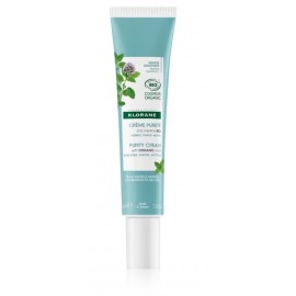 Klorane Bio Aquatic Mint Purifying Cream veido kremas mišriai/riebiai odai