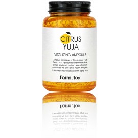 FarmStay Citrus Yuja Vitalizing Ampoule gyvybingumą grąžinanti veido odos priežiūros priemonė