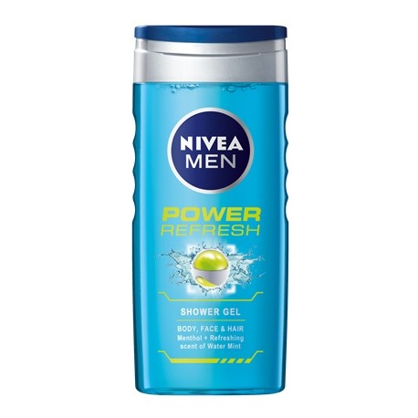 Nivea Men Power Refresh dušo gelis vyrams 250 ml.