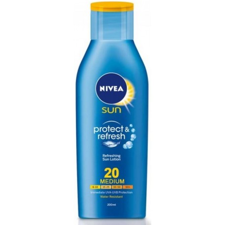 Nivea Sun Protect & Refresh losjonas nuo saulės su SPF20 200 ml.