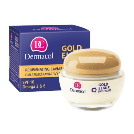 Dermacol Gold Elixir Rejuvenating jauninamasis dieninis kremas 50 ml.