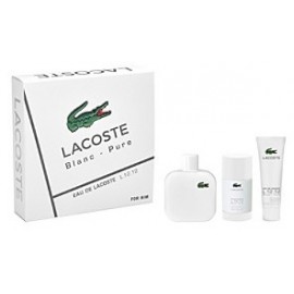 Lacoste Blanc rinkinys vyrams (100 ml. EDT + 50 ml. dušo gelis + 75 ml. dezodorantas)