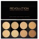 Makeup Revolution Ultra Cover&Conceal maskavimo paletė Light/Medium 10 g.