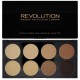 Makeup Revolution Ultra Cover&Conceal maskavimo paletė Medium Dark 10 g.