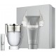 Paco Rabanne Invictus rinkinys vyrams (100 ml. EDT + 10 ml. EDT + 100 ml. dušo gelis)