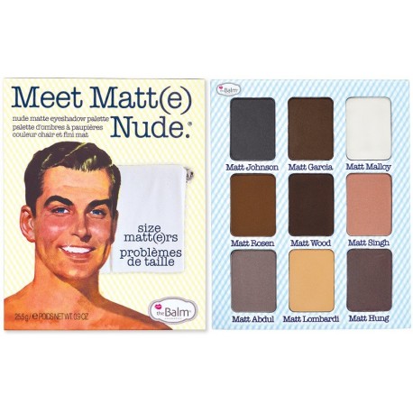 The Balm Meet Matt(e) Nude Eyeshadow Palette šešėlių paletė 25,5 g.