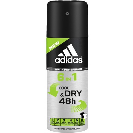 Adidas 6in1 purškiamas dezodorantas vyrams 150 ml.