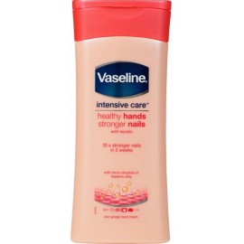 Vaseline Intensive Care Healthy Hands Stronger Nails rankų ir nagų losjonas su keratinu 200 ml.