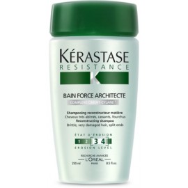 Kérastase Resistance Bain De Force Architecte šampūnas labai pažeistiems plaukams