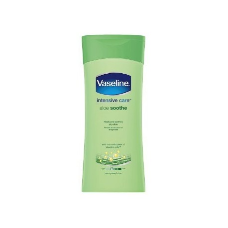 Vaseline Intensive Care Aloe Soothe raminamasis kūno losjonas sausai odai 200 ml.