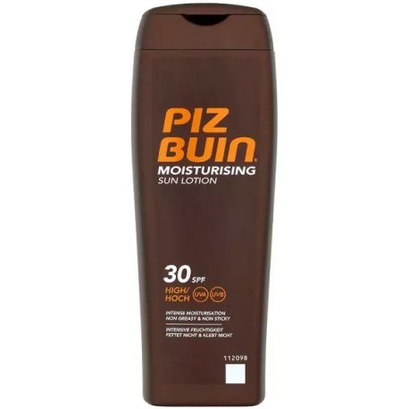 Piz Buin Moisturising Sun Lotion SPF30 apsauginis drėkinamasis losjonas 200 ml.