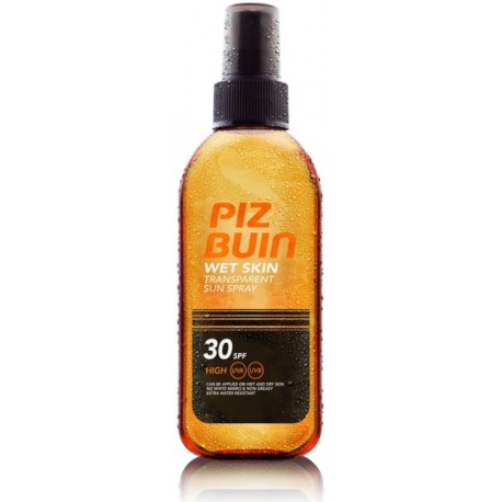 Piz Buin Wet Skin Transparent Sun Spray SPF30 ant drėgnos odos purškiama apsauginė priemonė 150 ml.