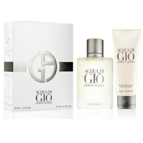 Giorgio Armani Acqua di Gio rinkinys vyrams (50 ml. EDT + 75 ml. balzamas po skutimosi)