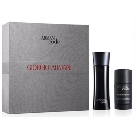 Giorgio Armani Code for Men rinkinys vyrams (75 ml. EDT + 75 ml. dezodorantas)