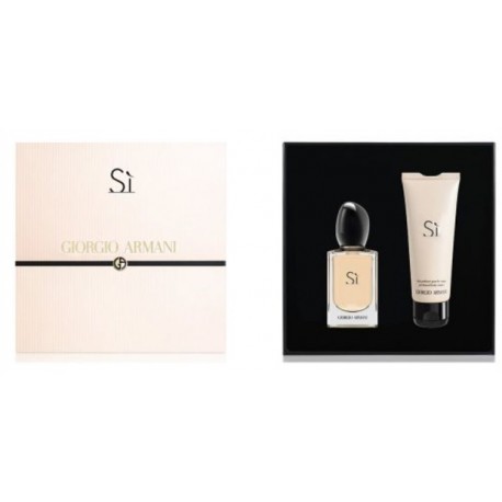 Giorgio Armani Si rinkinys moterims (100 ml. EDP + 75 ml. kūno losjonas)