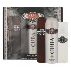 Cuba Black rinkinys vyrams (100 ml. EDT + 100 ml. balzamas po skutimosi + 200 ml. dezodorantas)