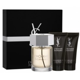 Yves Saint Laurent L'Homme rinkinys vyrams (100 ml. EDT + 50 ml. dušo gelis + 50 ml. balzamas po skutimosi)