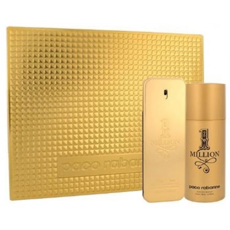 Paco Rabanne 1 Million rinkinys vyrams (100 ml. EDT + 150 ml. dezodorantas)