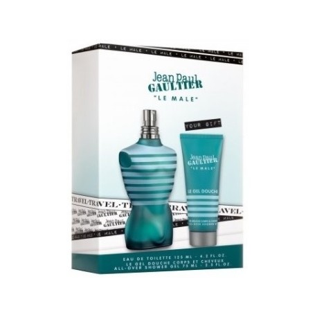 Jean Paul Gaultier Le Male rinkinys vyrams (125 ml. EDT + 75 ml. dušo gelis)