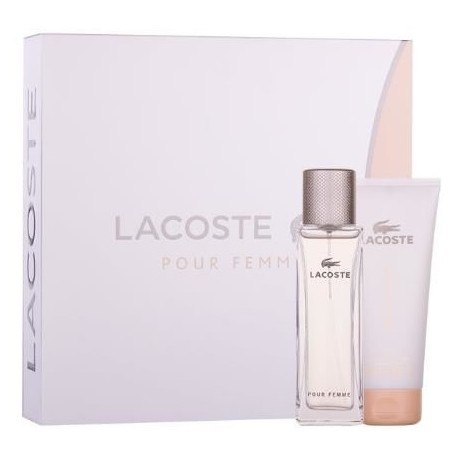 Lacoste pour Femme комплект для женщин (50 мл. EDP + 100 мл. лосьон для тела)