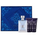 Versace pour Homme rinkinys vyrams (50 ml. EDT + 50 ml. balzamas po skutimosi + 50 ml. prausiklis)