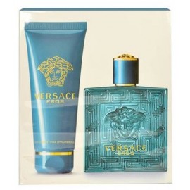 Versace Eros rinkinys vyrams (100 ml. EDT + 100 ml. dušo gelis)