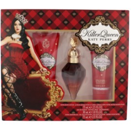 Katy Perry Killer Queen rinkinys moterims (30 ml. EDP + 75 ml. dušo gelis + 75 ml. kūno losjonas)