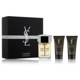 Yves Saint Laurent L'Homme rinkinys vyrams (60 ml. EDT + 50 ml. dušo gelis + 50 ml. balzamas po skutimosi)