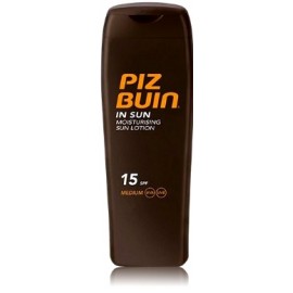 Piz Buin In Sun Moisturising Lotion SPF15 apsauginis drėkinamasis losjonas 200 ml.