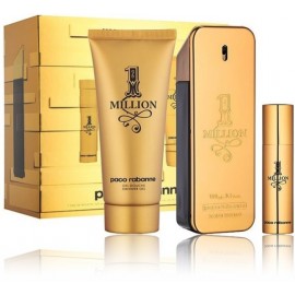 Paco Rabanne 1 Million rinkinys vyrams (100 ml. EDT + 10 ml. EDT + 100 ml. dušo gelis)