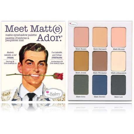 The Balm Meet Matt(e) Ador Eyeshadow Palette šešėlių paletė 21,6 g.