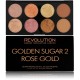 Makeup Revolution Ultra Blush&Contour skaistalų paletė Golden Sugar 2 Rose Gold 13 g.