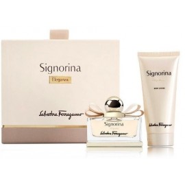 Salvatore Ferragamo Signorina Eleganza rinkinys moterims (100 ml. EDP + 100 ml. kūno losjonas)