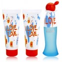 Moschino I Love Love rinkinys moterims (50 ml. EDT + 100 ml. kūno losjonas + 100 ml. dušo gelis)