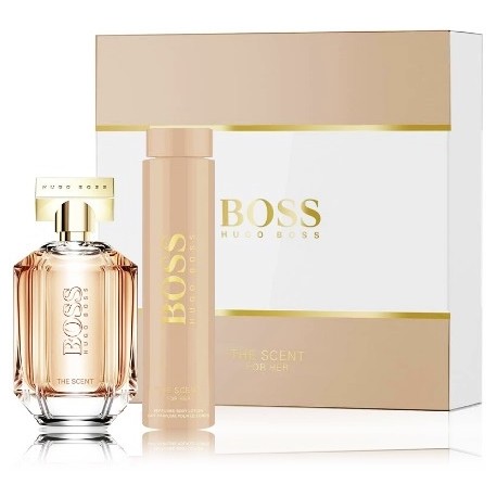 Hugo Boss The Scent for Her rinkinys moterims (100 ml. EDP + 200 ml. kūno losjonas)