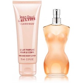 Jean Paul Gaultier Classique rinkinys moterims (50 ml. EDT + 75 ml. kūno losjonas)