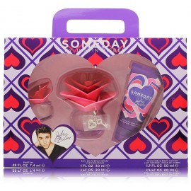 Justin Bieber Someday rinkinys moterims (30 ml EDP + 7,4 ml. EDP + 50 ml. kūno losjonas)