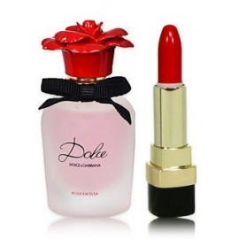 Dolce & Gabbana Dolce Rosa Excelsa rinkinys moterims (50 ml. EDP + 3,5 g. lūpų dažai)