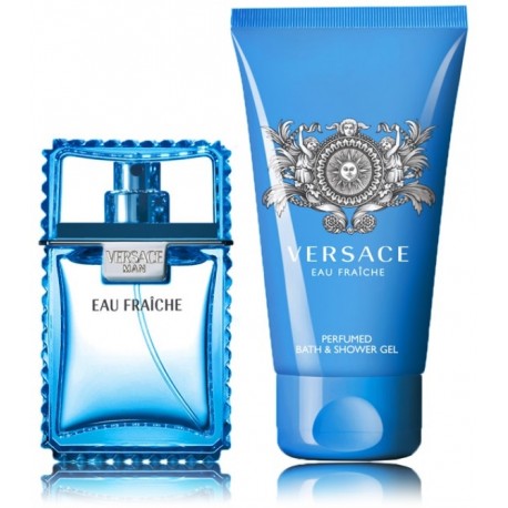 Versace Man Eau Fraiche rinkinys vyrams (30 ml. EDT + 50 ml. dušo gelis)