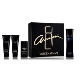 Giorgio Armani Code for Men rinkinys vyrams (125 ml. EDT + 75 ml. balzamas po skutimosi + 75 ml. dušo gelis + 75 ml. dezodorantas)