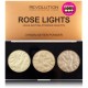 Makeup Revolution Highlighter Palette Rose Lights švytėjimo suteikianti paletė 15 g.