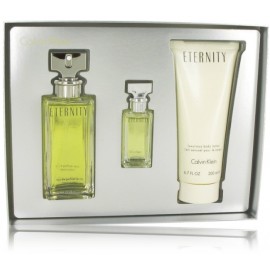 Calvin Klein Eternity rinkinys moterims (100 ml. EDP + 10 ml. EDP + 200 ml. kūno losjonas)