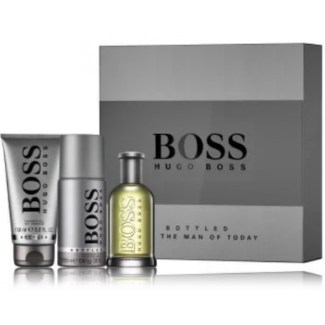 Hugo Boss Bottled rinkinys vyrams (100 ml. EDT + 150 ml. dušo gelis + 150 ml. purškiamas dezodorantas)