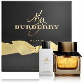 Burberry My Burberry Black Parfum Natural Spray rinkinys moterims (50 ml. + 75 ml kūno losjonas)