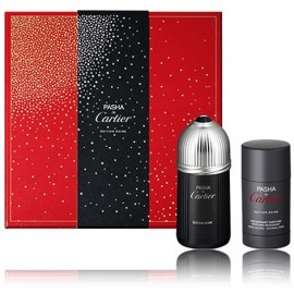 Cartier Pasha de Cartier Edition Noire rinkinys vyrams (100 ml. EDT + 75 ml. pieštukinis dezodorantas)