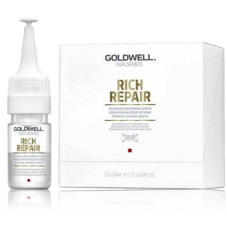 Goldwell Dualsenses Rich Repair Intensive Restoring atkuriamasis serumas 12x18 ml.