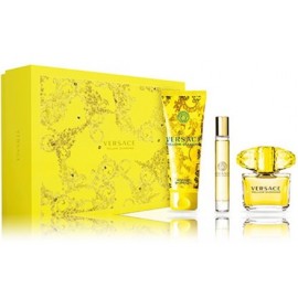 Versace Yellow Diamond rinkinys moterims (90 ml. EDT + 10 ml. EDT + 150 ml. dušo gelis)